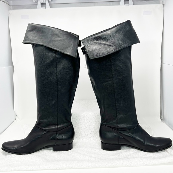 Jessica Simpson riding boots black leather size 7.5 women’s - Picture 13 of 16